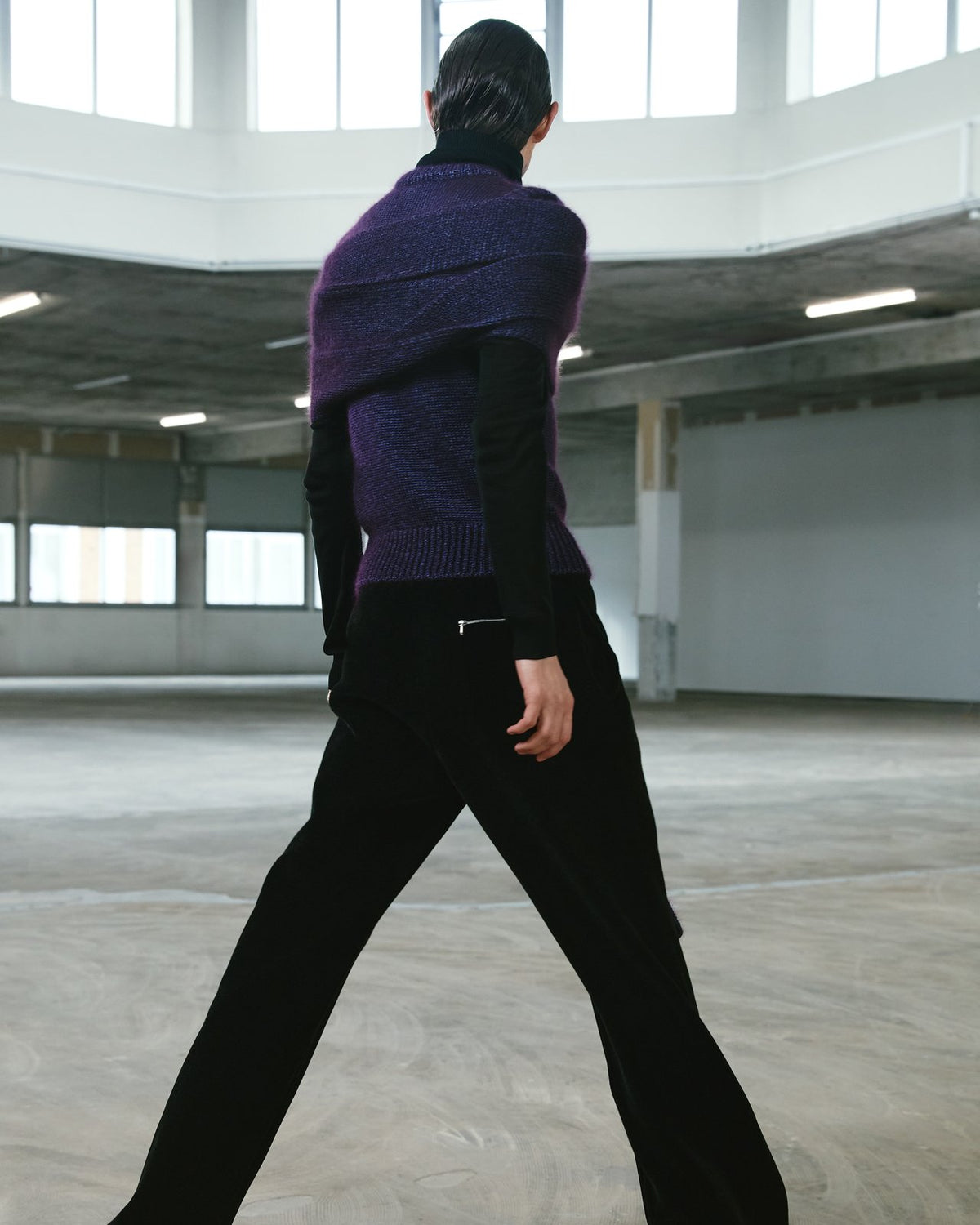 Sleeveless sweater silk mohair
